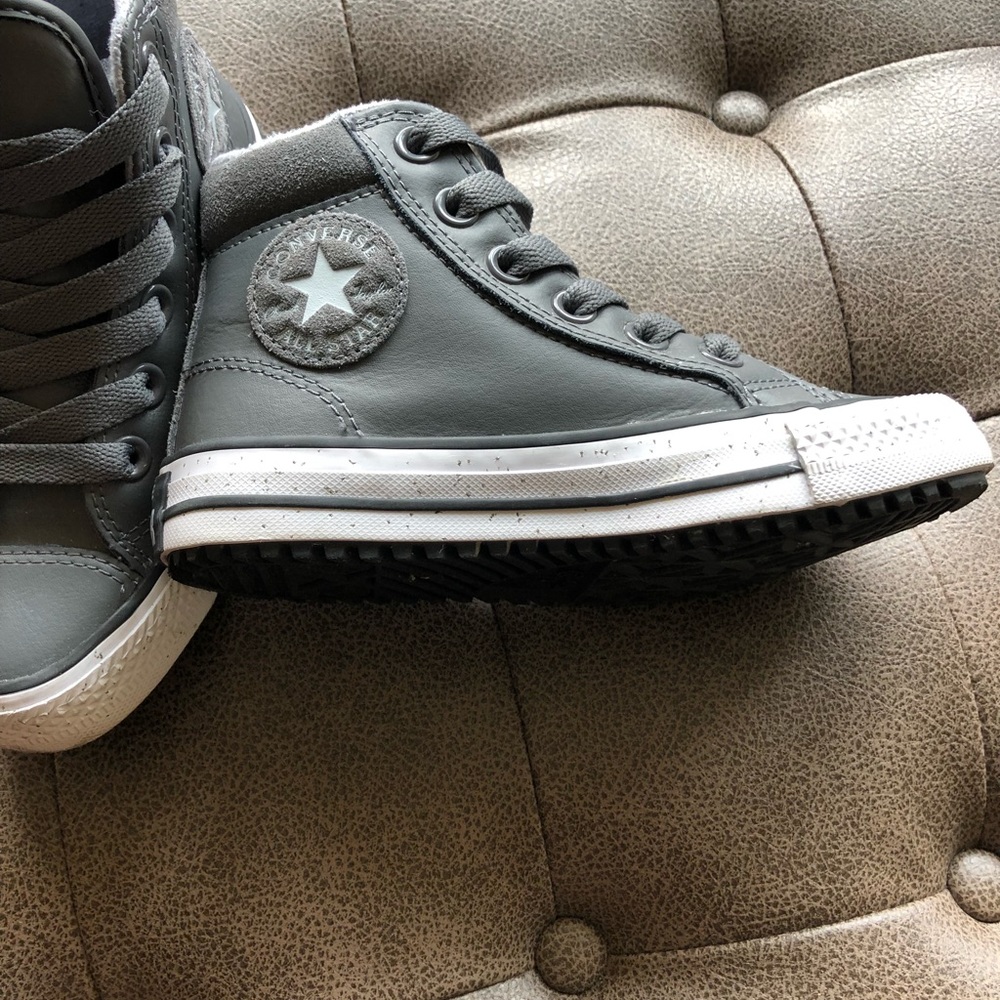 Boys Leather Converse